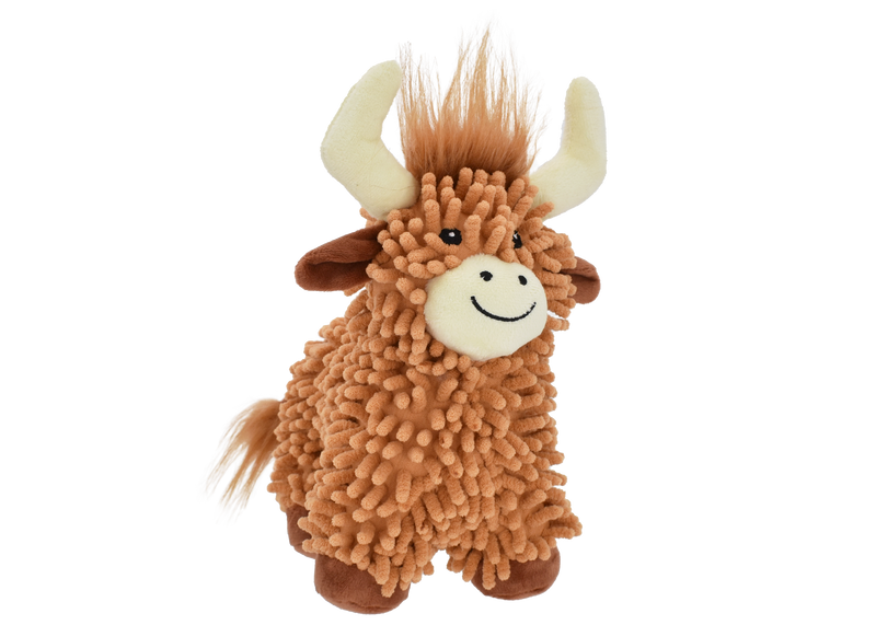 Floppy Highland Cow Dog Toy