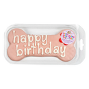 Bosco and Roxy Prepackaged Large Pink Happy Birthday Bone