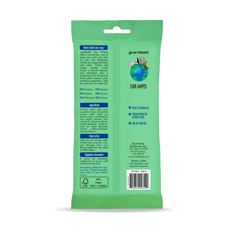 Earthbath Ear Wipes