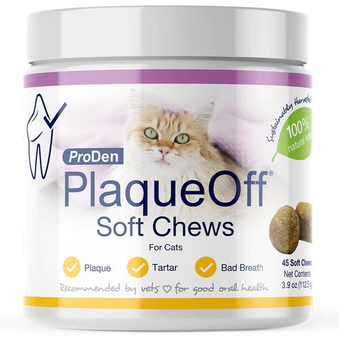 NaturVet ProDen Plaque Off  Soft Chews for Cats