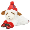 Holiday Lamb Chop Red Plaid Hat Dog Toys