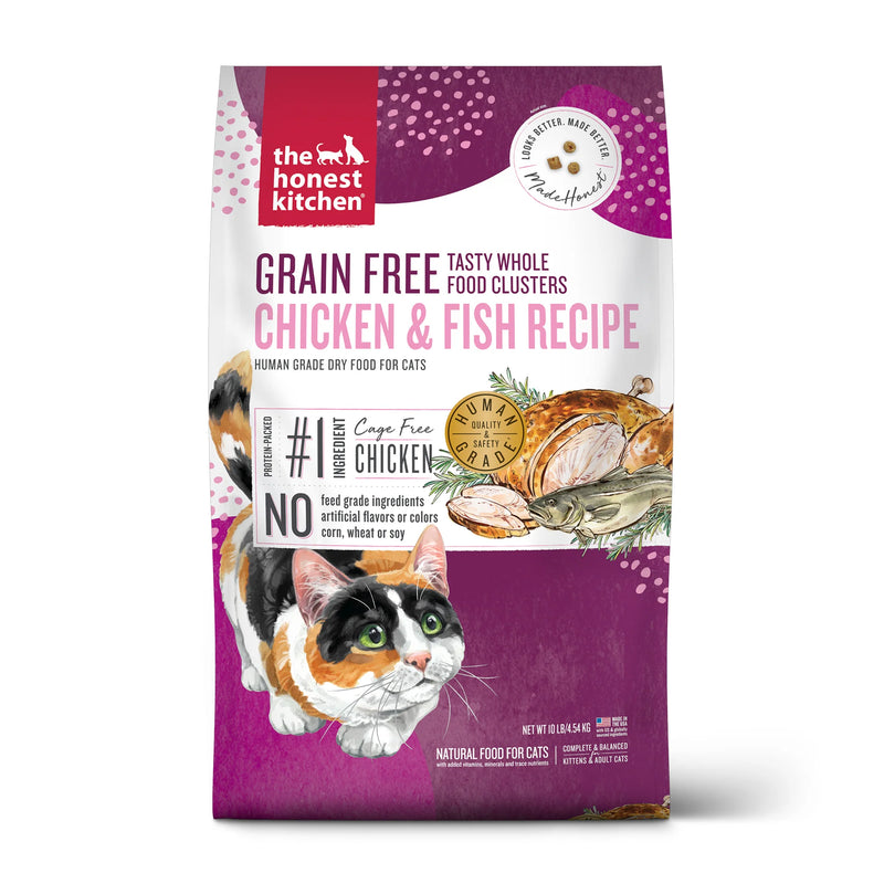 The Honest Kitchen Grain Free Chicken and Fish Clusters Cat Food