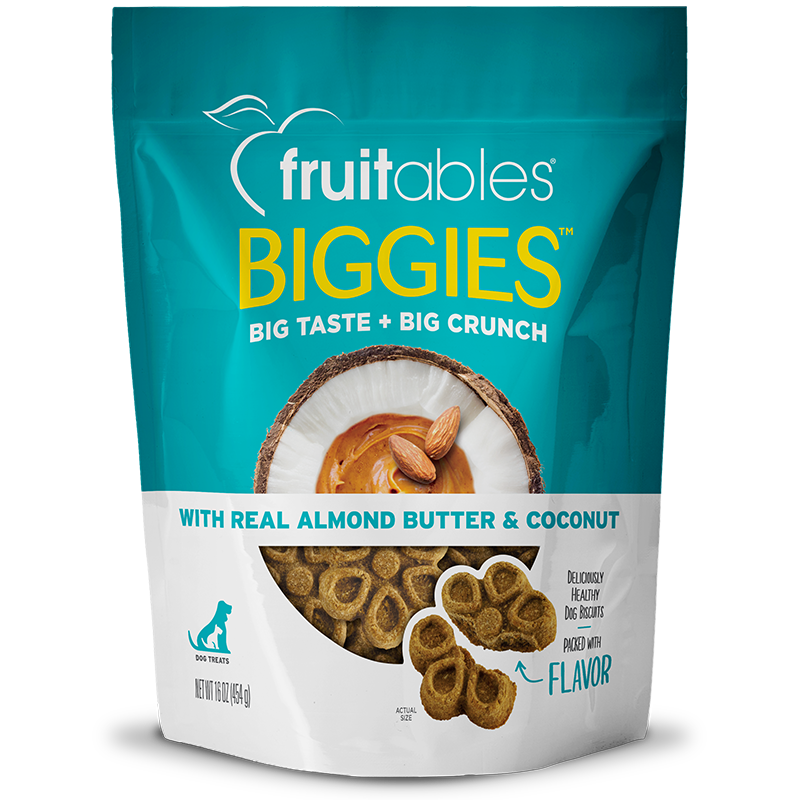 Fruitables Biggies Almond Butter and Coconut Dog Treats