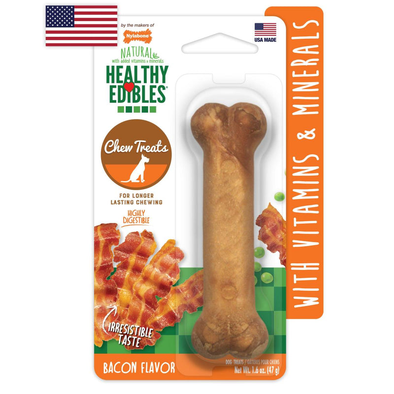 Healthy Edibles All-Natural Long Lasting Bacon Chew Treats