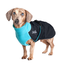 Chilly Dogs - Great White North Winter Coat Arctic Blue/Black Shell