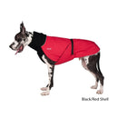 Chilly Dogs - Great White North Winter Coat Black/Red Shell