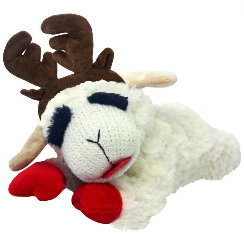 Holiday Lamb Chop Antlers Dog Toys