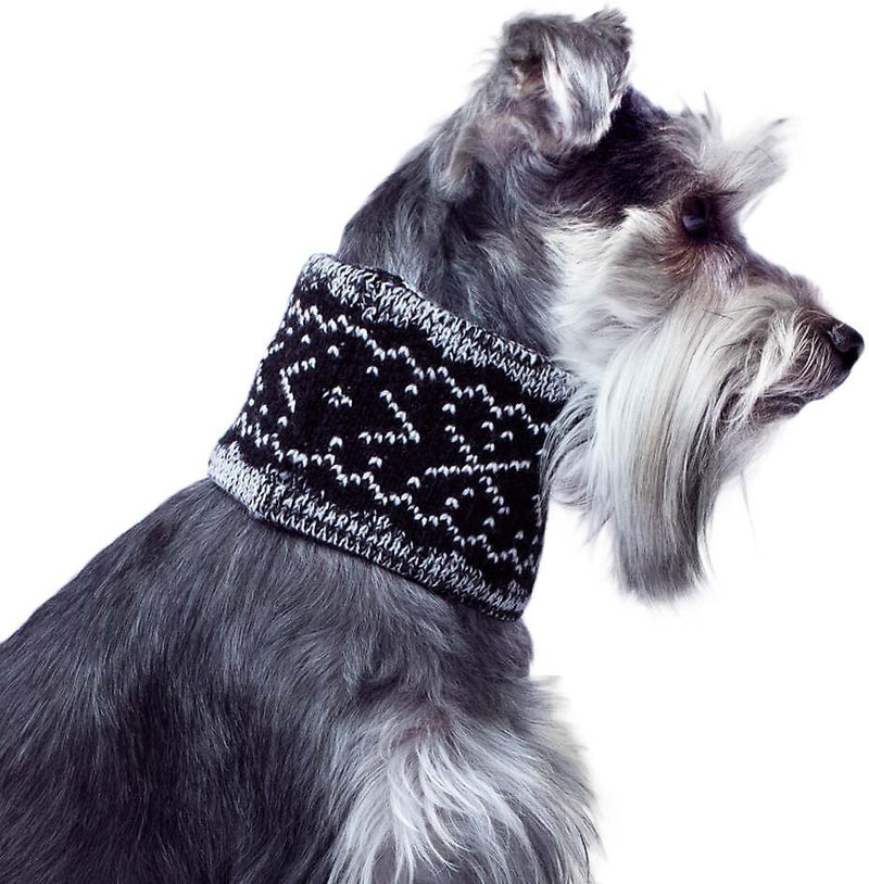 Canada Pooch Cowl Scarf Grey Black