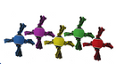 4 Knot X Rope with Tennis Ball Dog Toy