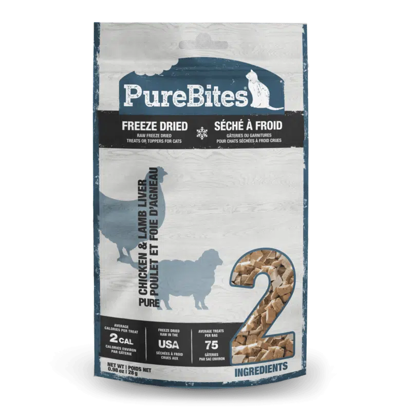 Purebites Freeze Dried Chicken and Lamb Cat Treats