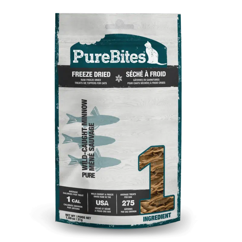 Purebites Freeze Dried Wild-Caught Minnow Cat Treats