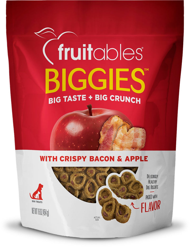 Fruitables Biggies Bacon and Apple Dog Treats