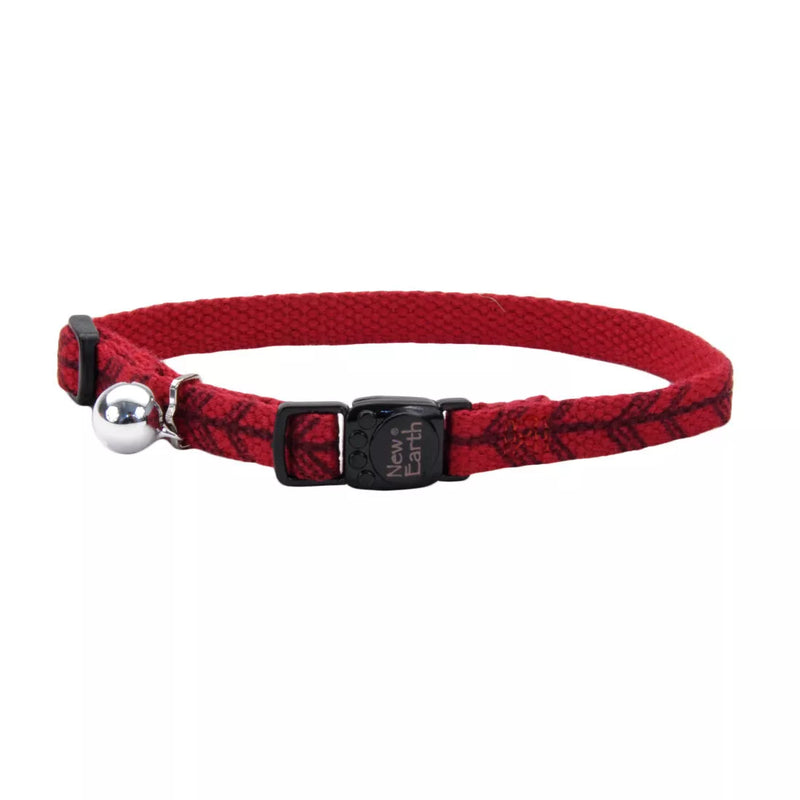 New Earth Soy Breakaway Cat Collar Cranberry with Arrows