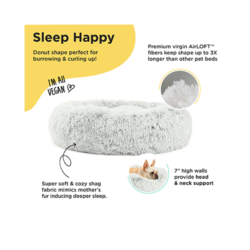 Best Friends by Sheri Calming Donut Dog Beds
