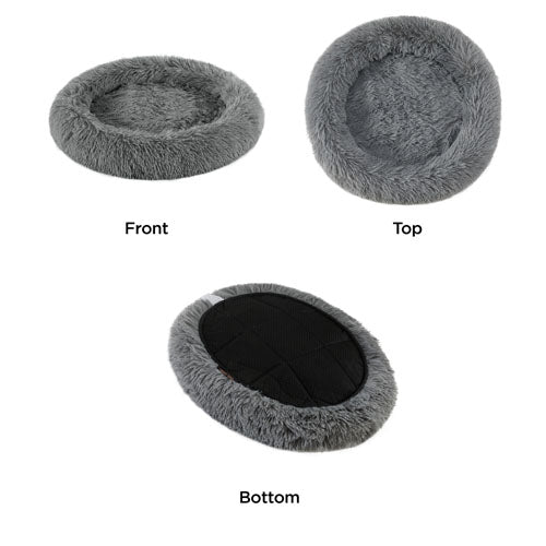 Best Friends by Sheri Oval Shag Cat Bed