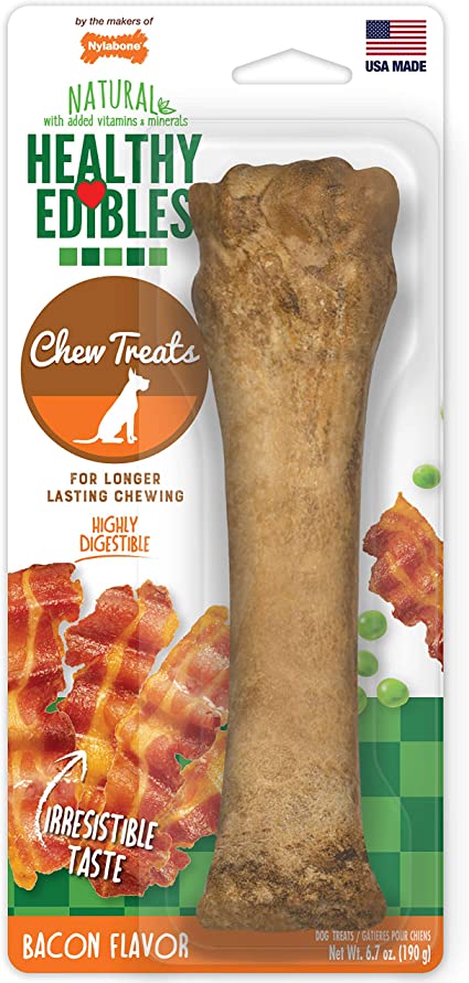 Healthy Edibles All-Natural Long Lasting Bacon Chew Treats