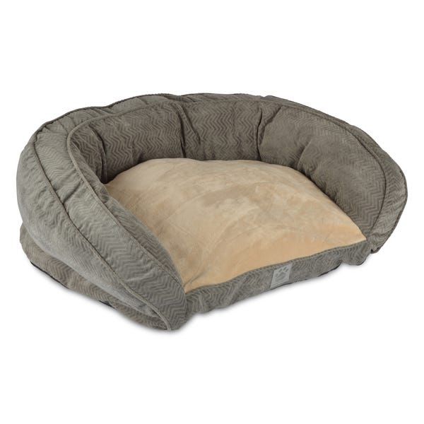 Chevron Couch Grey Dog Bed