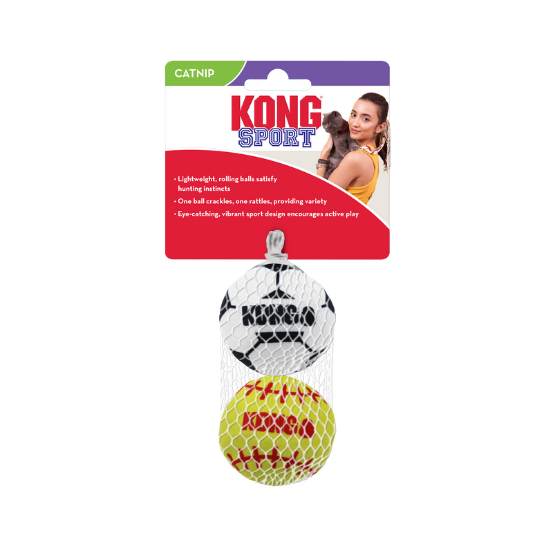 Kong Sport Balls 2-Pack Cat Toys