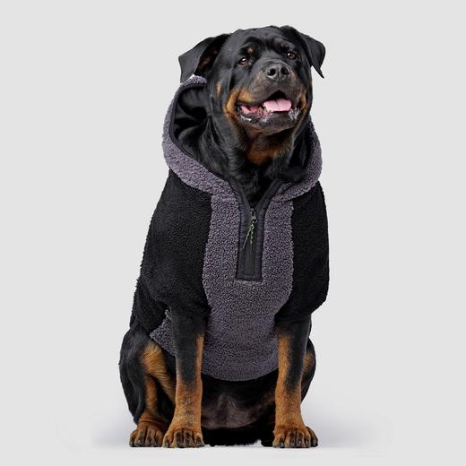 Canada Pooch Cool Factor Sherpa Hoodie Black Grey