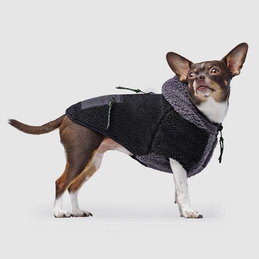 Canada Pooch Cool Factor Sherpa Hoodie Black Grey