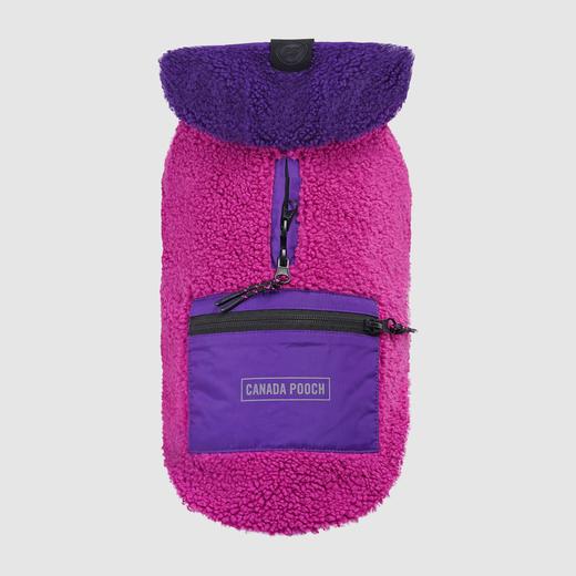 Canada Pooch Cool Factor Sherpa Hoodie Pink Purple