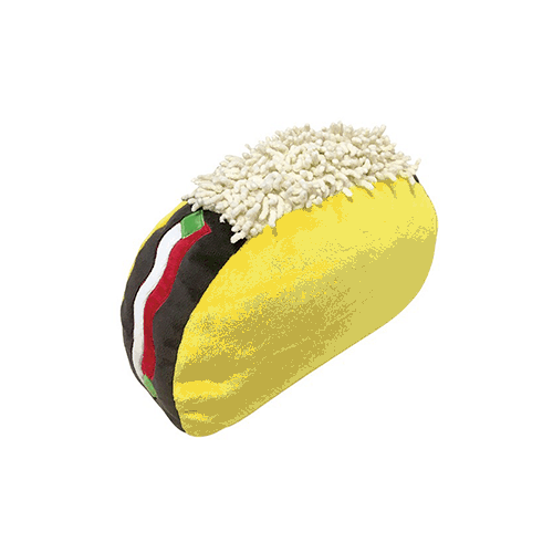 Jumbo Taco Plush Dog Toy