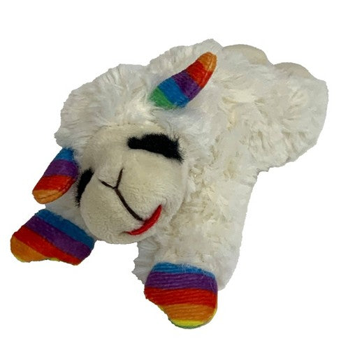 Rainbow Lamb Chop Dog Toy