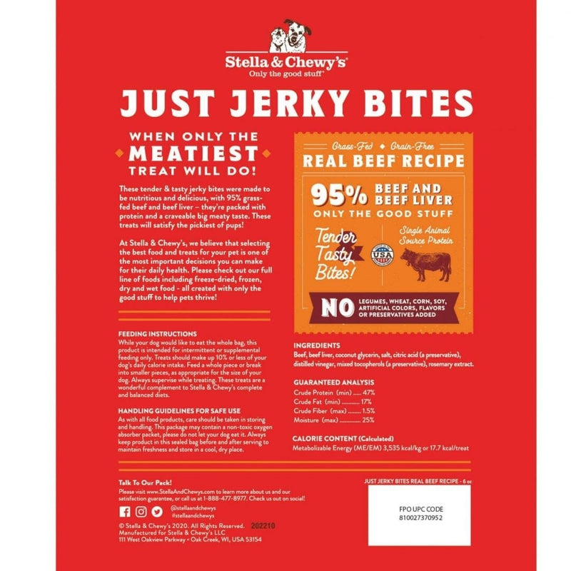 Stella & Chewy's Just Jerky Bites Beef
