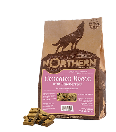 Northern Dog Biscuits Canadian Bacon with Blueberries