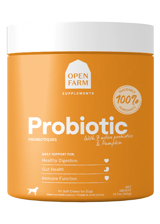 Open Farm Probiotic Supplement Chews for Dogs