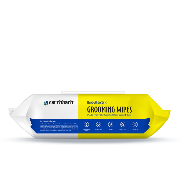 Earthbath Hypoallergenic Grooming Wipes 100-pack