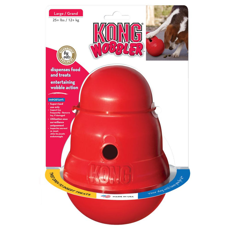 Kong Wobbler Dog Toy Food Dispenser