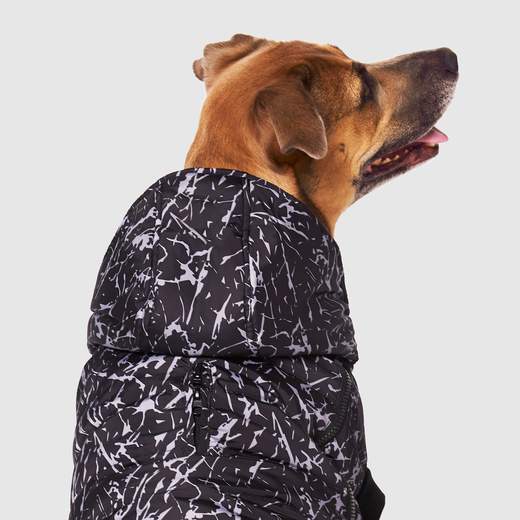 Canada Pooch Prism Puffer Black Crackle