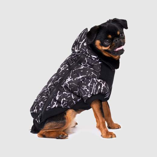 Canada Pooch Prism Puffer Black Crackle