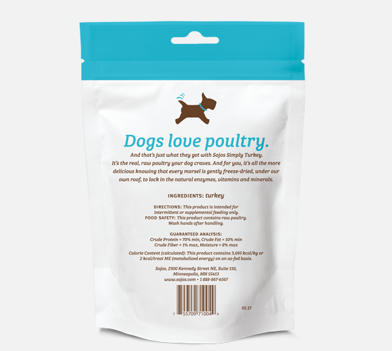 Sojos Simply Turkey Dog Treats