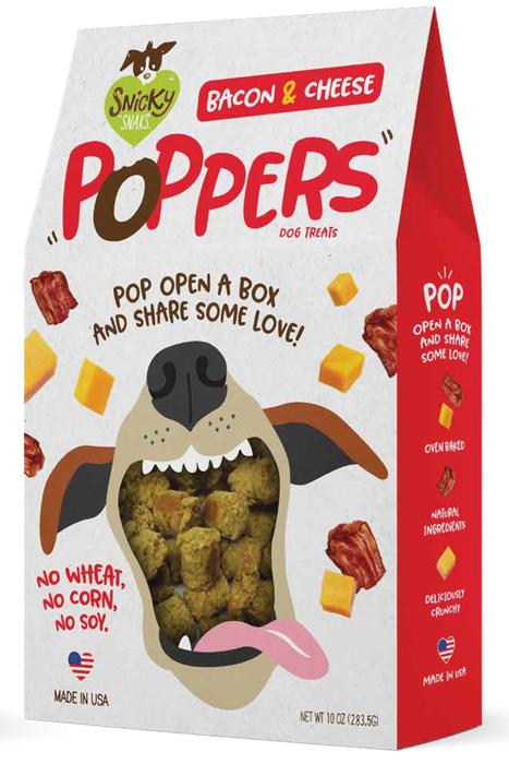 Snicky Snaks Bacon and Cheese Poppers Dog Treats