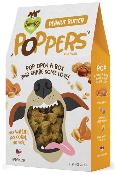 Snicky Snaks Peanut Butter Poppers Dog Treats