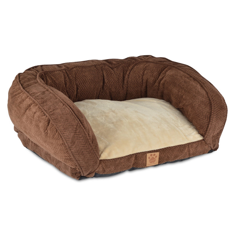 Chevron Couch Brown Dog Bed