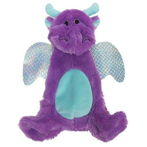 Stuffless Crinkle Dragon Dog Toys