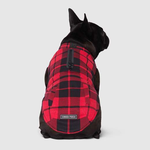 Canada Pooch Thermal Tech Fleece Red Plaid