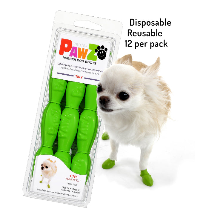 PawZ Reusable Boots Tiny Green
