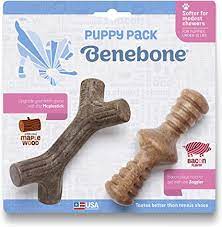 Benebone Puppy Tiny 2-Pack Chew Toys