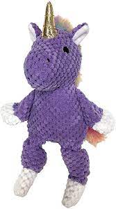 Purple Unicorn Brights Knotted Dog Toy