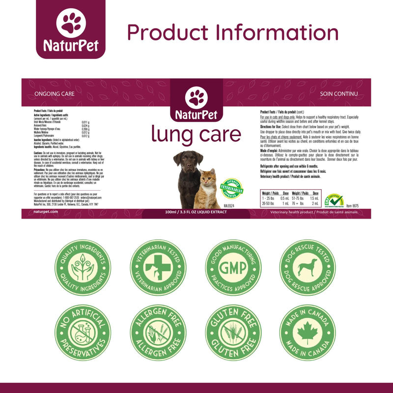 Naturpet Lung Care For Dogs and Cats