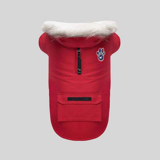 Canada Pooch Winter Wilderness Parka Red