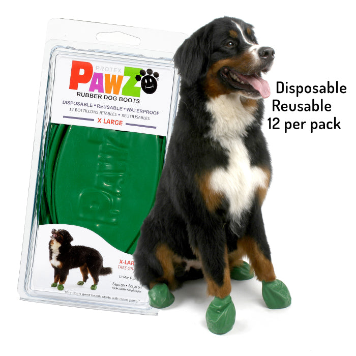 PawZ Reusable Boots Green XLarge