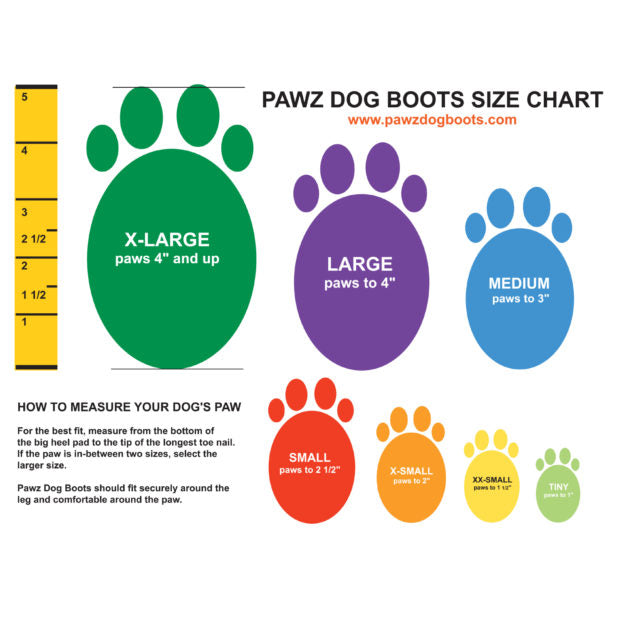 PawZ Reusable Boots XS Orange