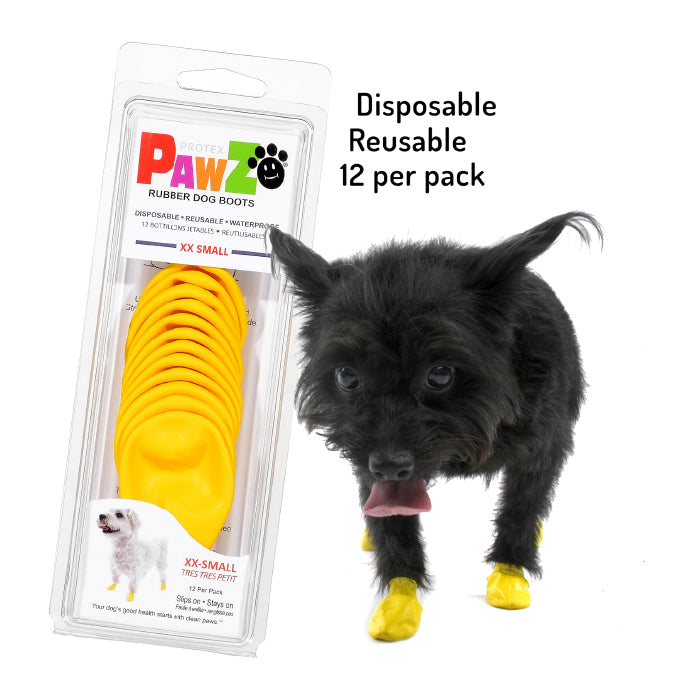 PawZ Reusable Boots XXS Yellow