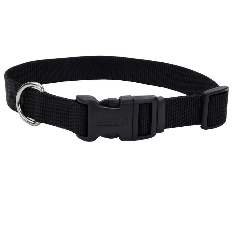 Coastal Adjustable Dog Collar Black