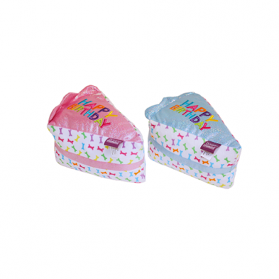 Birthday Cake Slice Dog Toys